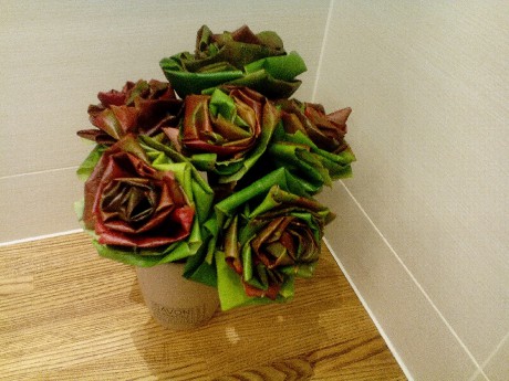 Růže z listů psího vína